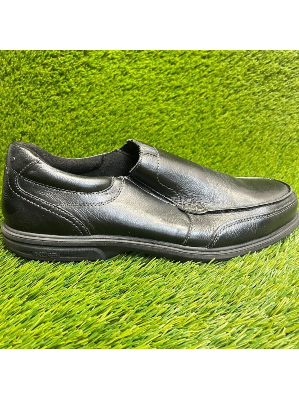 Florsheim Loedin Mens Size 9EEE Black Steel Toe Safety Slip-On Work Oxford Shoes